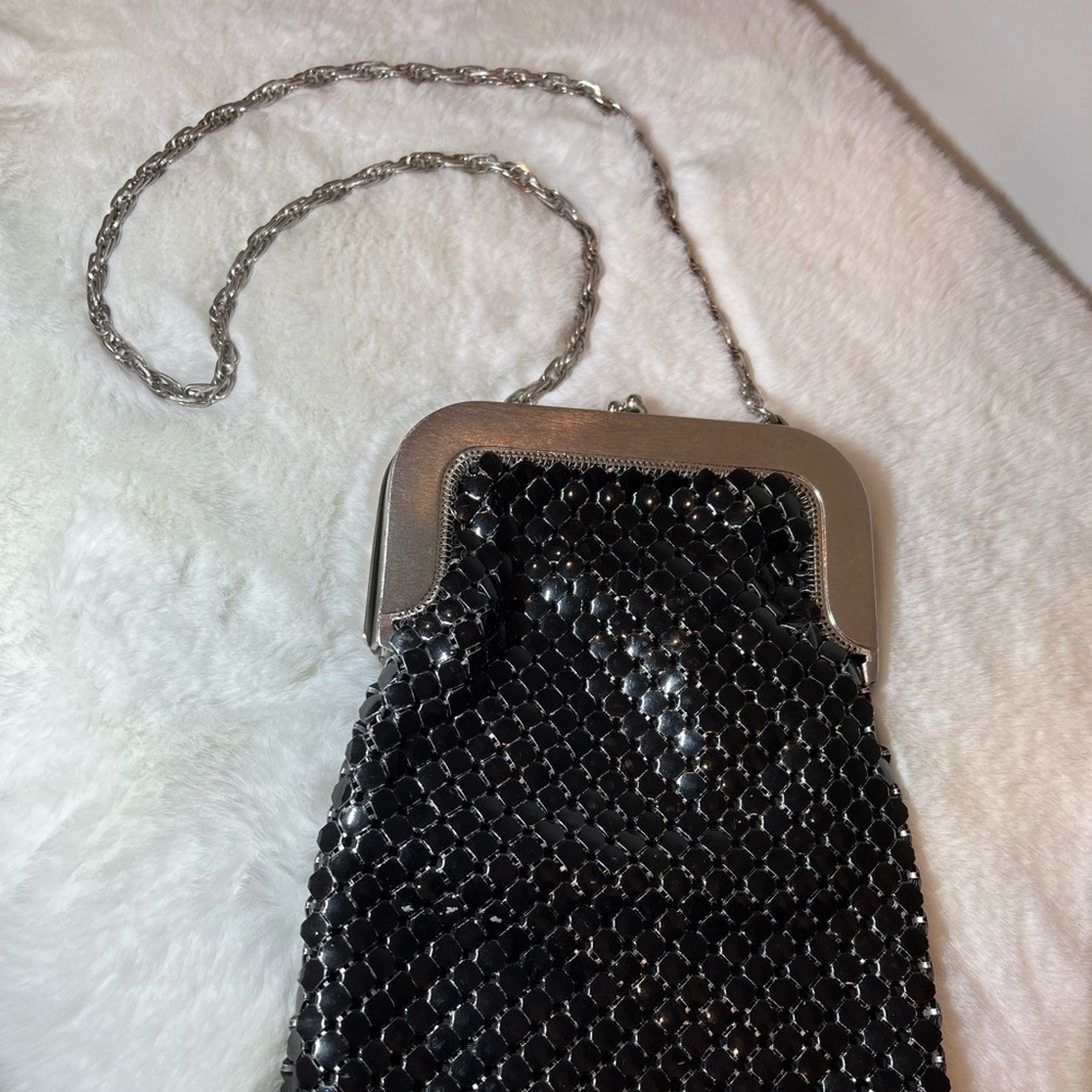 VINTAGE 1930's/40's WHITING & DAVIS ENAMELED MESH EVENING PURSE